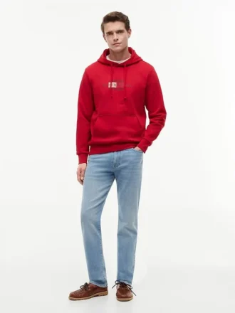 Sudadera con capucha y logotipo Script Flag
