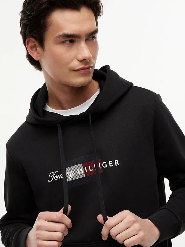 Sudadera con capucha y logotipo Script Flag Sudadera con capucha y logotipo Script Flag