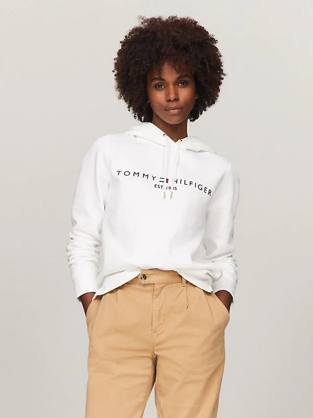 Sudadera con capucha y logotipo Tommy bordado Sudadera con capucha y logotipo Tommy bordado