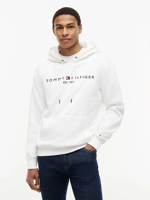 Sudadera con capucha y logotipo Tommy bordado Sudadera con capucha y logotipo Tommy bordado