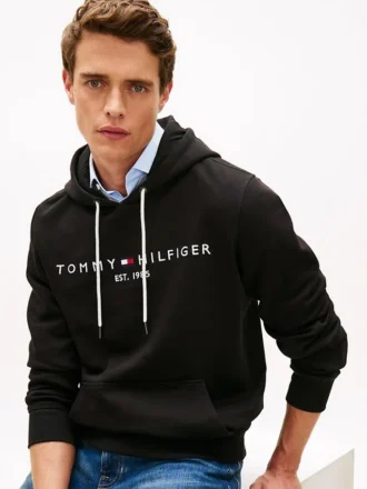 Sudadera con capucha y logotipo Tommy bordado