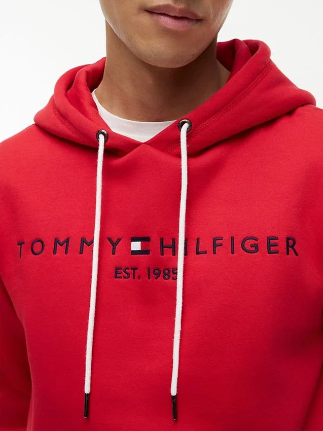 Sudadera con capucha y logotipo Tommy bordado Sudadera con capucha y logotipo Tommy bordado