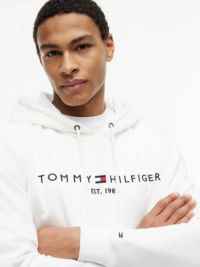 Sudadera con capucha y logotipo Tommy bordado Sudadera con capucha y logotipo Tommy bordado