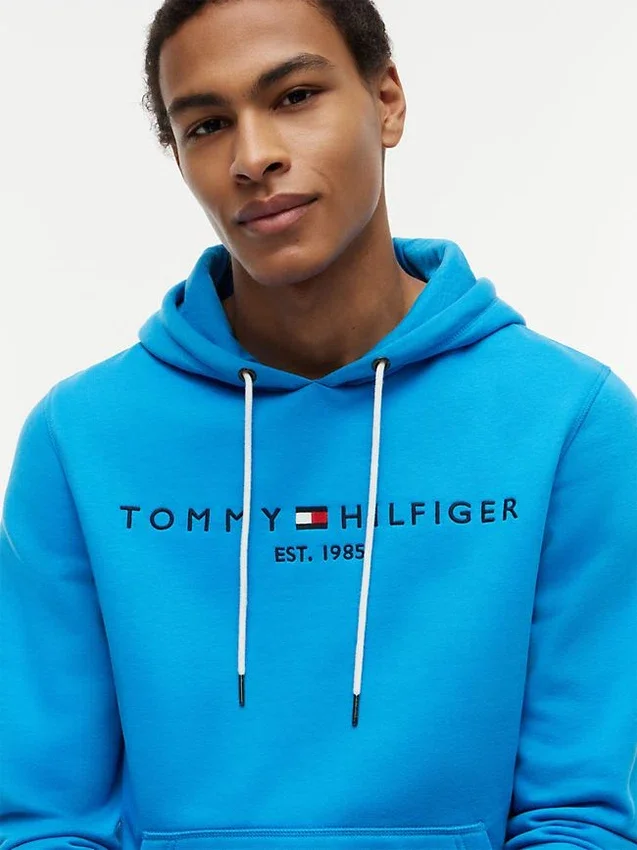Sudadera con capucha y logotipo Tommy bordado Sudadera con capucha y logotipo Tommy bordado
