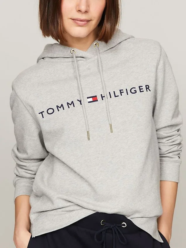 Sudadera con capucha y logotipo Tommy bordado Sudadera con capucha y logotipo Tommy bordado