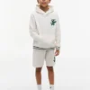 Sudadera con capucha y monograma bordado para niño Sudadera con capucha y monograma bordado para niño