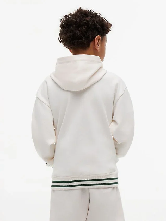 Sudadera con capucha y monograma bordado para niño Sudadera con capucha y monograma bordado para niño