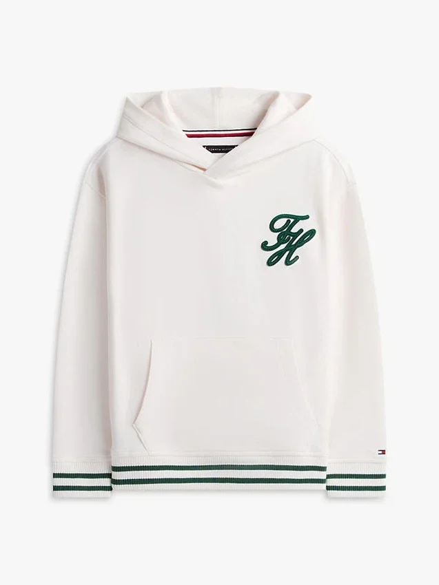 Sudadera con capucha y monograma bordado para niño Sudadera con capucha y monograma bordado para niño