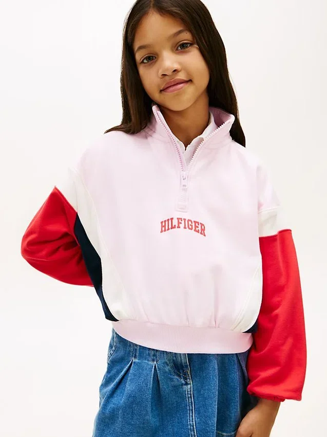 Sudadera con cremallera de un cuarto para niños Sudadera con cremallera de un cuarto para niños