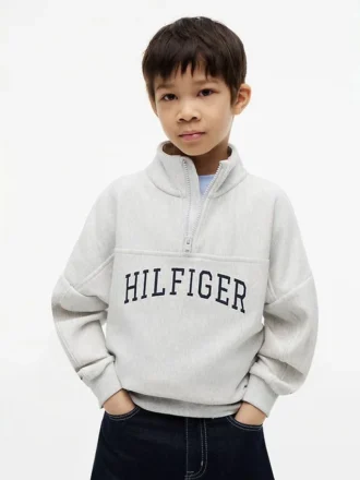 Sudadera con cremallera de un cuarto para niños