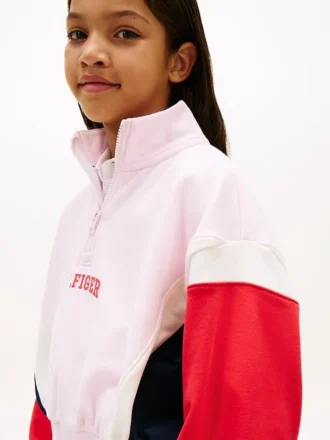Sudadera con cremallera de un cuarto para niños