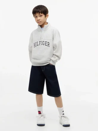 Sudadera con cremallera de un cuarto para niños