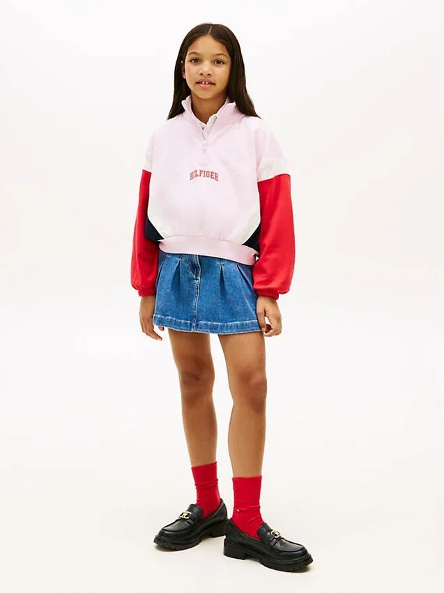 Sudadera con cremallera de un cuarto para niños Sudadera con cremallera de un cuarto para niños