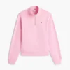 Sudadera con cremallera de un cuarto y interior cepillado Sudadera con cremallera de un cuarto y interior cepillado