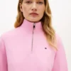 Sudadera con cremallera de un cuarto y interior cepillado Sudadera con cremallera de un cuarto y interior cepillado