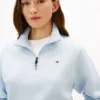 Sudadera con cremallera de un cuarto y interior cepillado Sudadera con cremallera de un cuarto y interior cepillado