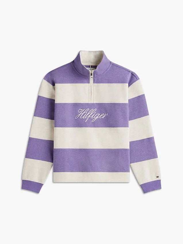 Sudadera con cremallera de un cuarto y interior cepillado Sudadera con cremallera de un cuarto y interior cepillado