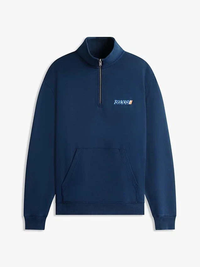 Sudadera con cremallera de un cuarto y logotipo de Tommy Jeans Sudadera con cremallera de un cuarto y logotipo de Tommy Jeans