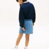 Sudadera con logo de bandera ondulada para niña Sudadera con logo de bandera ondulada para niña