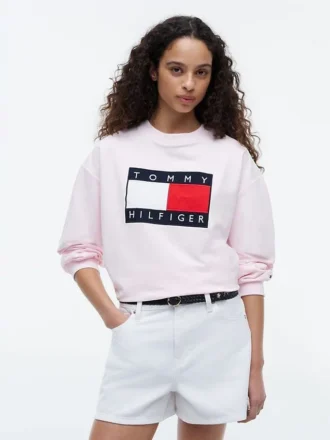 Sudadera con logotipo de bandera
