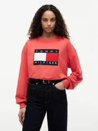 Sudadera con logotipo de bandera