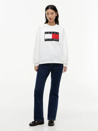 Sudadera con logotipo de bandera