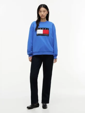 Sudadera con logotipo de bandera