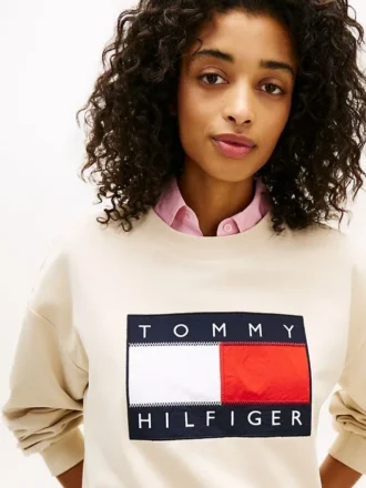 Sudadera con logotipo de bandera