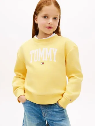 Sudadera con logotipo Tommy para niña Sudadera con logotipo Tommy para niña
