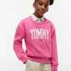 Sudadera con logotipo Tommy para niña Sudadera con logotipo Tommy para niña