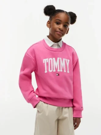 Sudadera con logotipo Tommy para niña