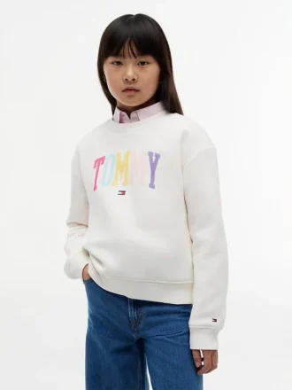 Sudadera con logotipo Tommy para niña