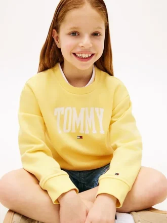 Sudadera con logotipo Tommy para niña Sudadera con logotipo Tommy para niña