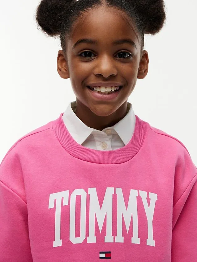 Sudadera con logotipo Tommy para niña Sudadera con logotipo Tommy para niña