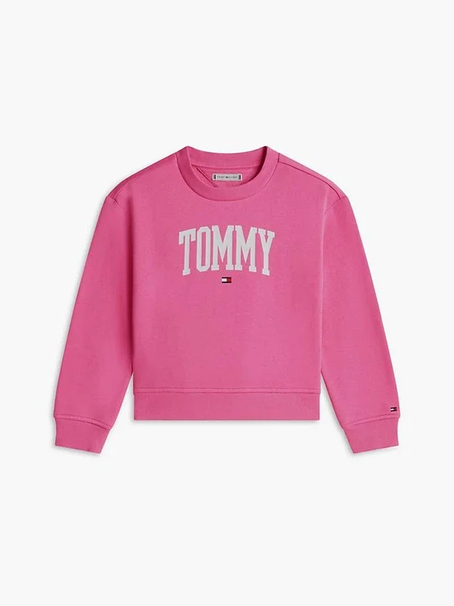 Sudadera con logotipo Tommy para niña Sudadera con logotipo Tommy para niña