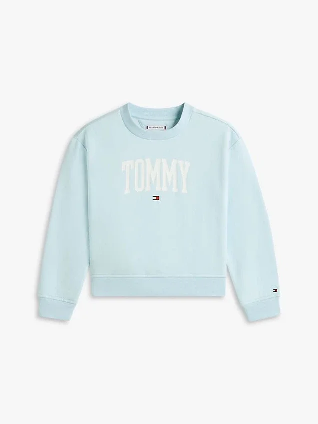 Sudadera con logotipo Tommy para niña Sudadera con logotipo Tommy para niña