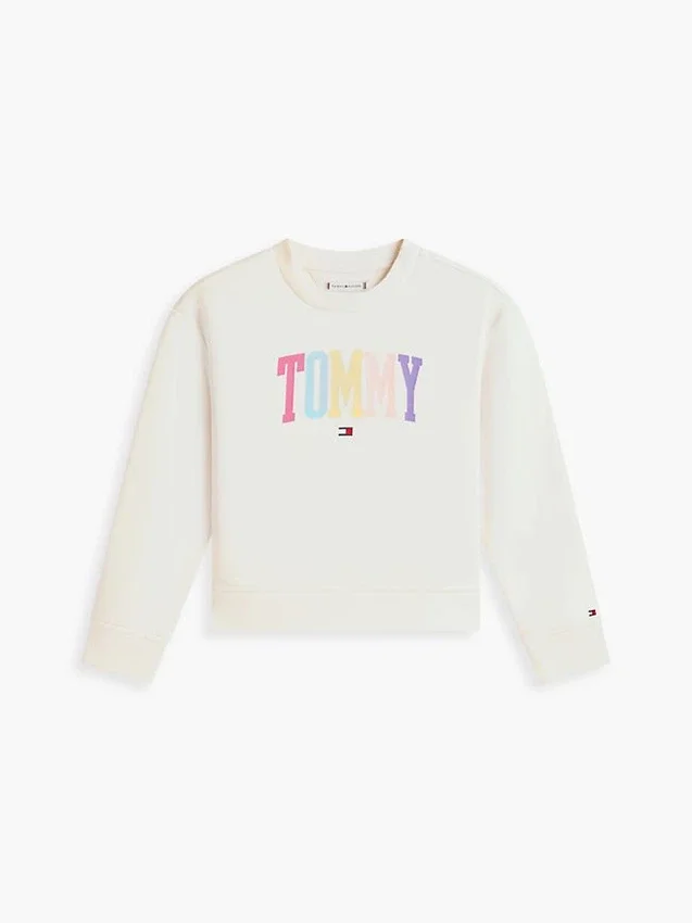 Sudadera con logotipo Tommy para niña Sudadera con logotipo Tommy para niña