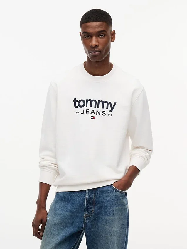 Sudadera de ante con el logotipo de Tommy Jeans Sudadera de ante con el logotipo de Tommy Jeans