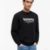Sudadera de ante con el logotipo de Tommy Jeans