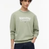 Sudadera de ante con el logotipo de Tommy Jeans