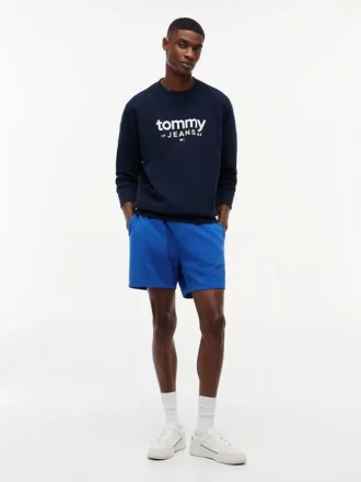 Sudadera de ante con el logotipo de Tommy Jeans