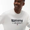 Sudadera de ante con el logotipo de Tommy Jeans Sudadera de ante con el logotipo de Tommy Jeans
