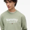 Sudadera de ante con el logotipo de Tommy Jeans