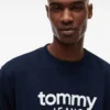 Sudadera de ante con el logotipo de Tommy Jeans