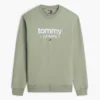 Sudadera de ante con el logotipo de Tommy Jeans