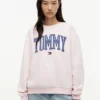 Sudadera de cuello redondo con logotipo Varsity Tommy Sudadera de cuello redondo con logotipo Varsity Tommy