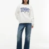 Sudadera de cuello redondo con logotipo Varsity Tommy Sudadera de cuello redondo con logotipo Varsity Tommy