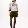 Sudadera de cuello redondo con logotipo Varsity Tommy Sudadera de cuello redondo con logotipo Varsity Tommy