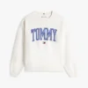 Sudadera de cuello redondo con logotipo Varsity Tommy Sudadera de cuello redondo con logotipo Varsity Tommy