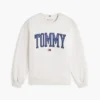 Sudadera de cuello redondo con logotipo Varsity Tommy Sudadera de cuello redondo con logotipo Varsity Tommy
